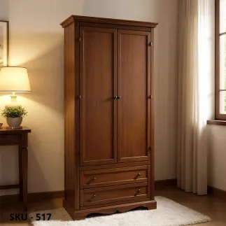 marca-design-shop-armadio-in-legno-2-ante-2-cassetti-noce-marcadesign-sku517-ambientata