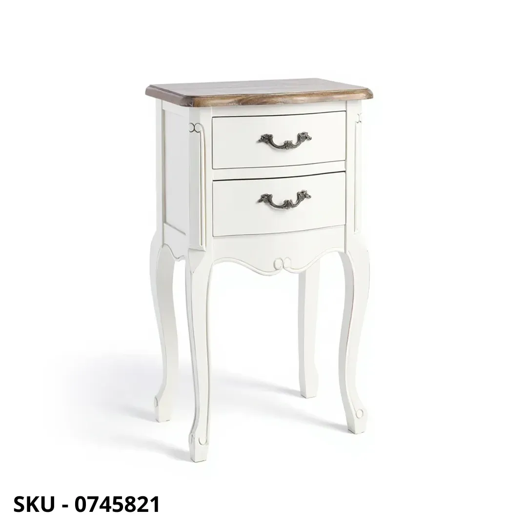 Cassettiera Justine in legno, con 2 cassetti - Made in Italy