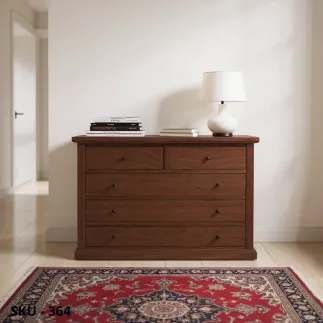 marca-design-shop-comò-in-legno-3-2-cassetti-noce-scuro-sku364-marcadesign-ambientato