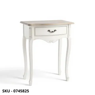 Consolle Justine in Legno, Bianco Opaco, 1 o 2 cassetti - Stile Moderno - Made in Italy - 60x35x80 cm e 90x40x 80 cm
