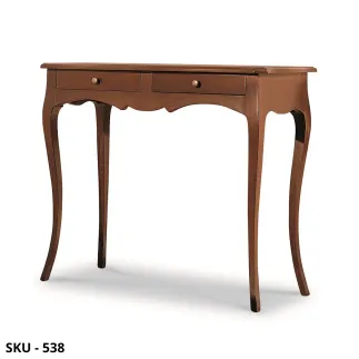 Gruppo 1 Consolle, noce scuro e bianco opaco, 2 cassetti e 1 specchiera - Arte povera - Made in Italy - 95x41x80 cm, 70x80 cm