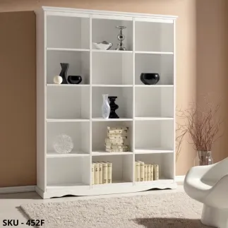 marca-design-shop-libreria-legno-massello-bianco-opaco-marcadesign-sku452F-ambientata