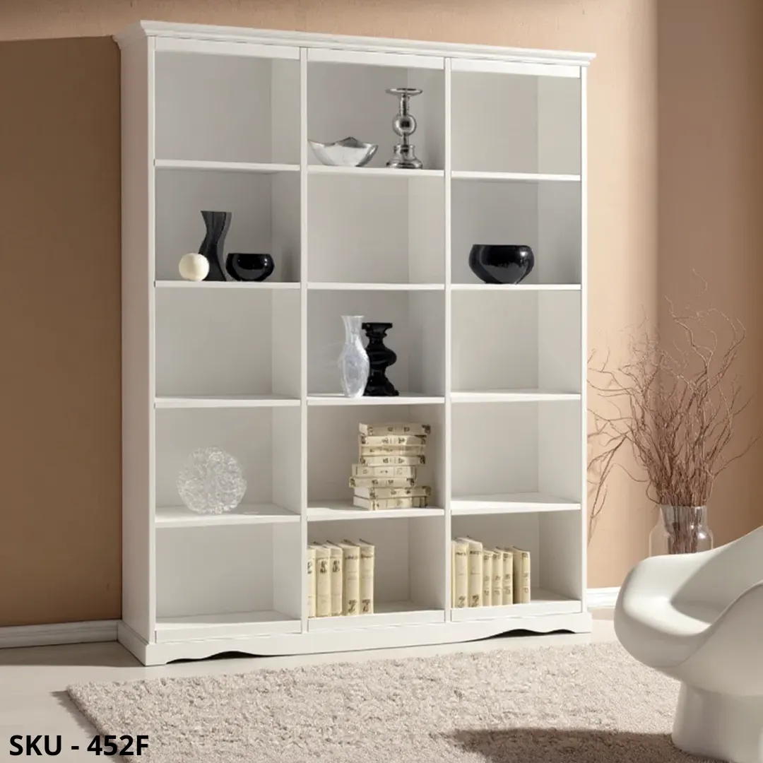 marca-design-shop-libreria-legno-massello-bianco-opaco-marcadesign-sku452F-ambientata