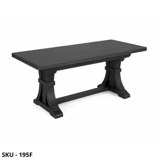 Tavolo Fratino Allungabile, Nero Opaco - Stile Classico - Made in Italy - 160x85x78 cm, 180x 85x78 cm, 180x100x78 cm