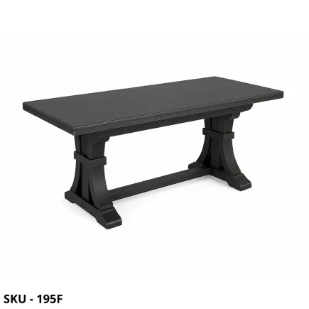 Tavolo Fratino Allungabile, Nero Opaco - Stile Classico - Made in Italy - 160x85x78 cm, 180x 85x78 cm, 180x100x78 cm