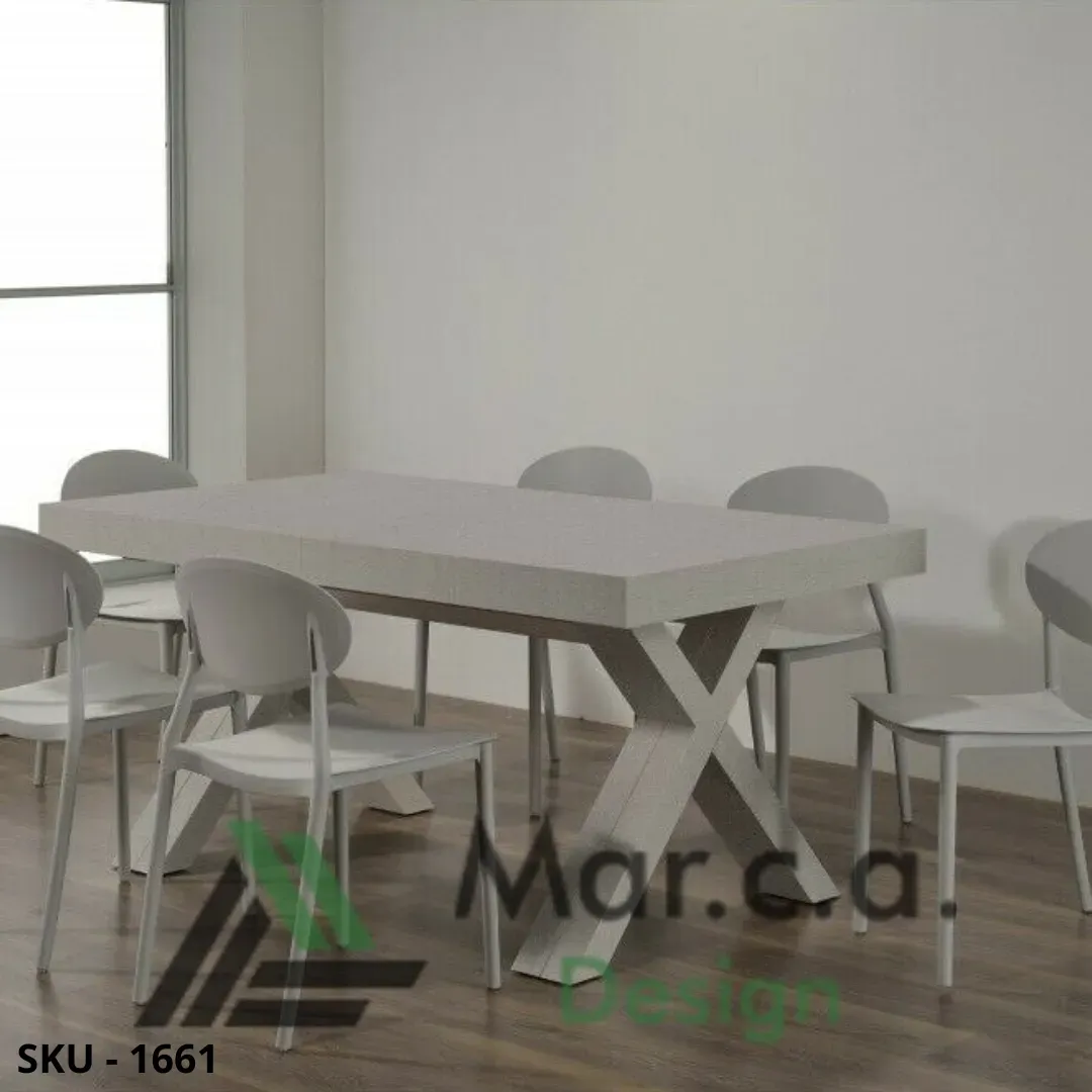 marca-design-shop-Tavolo-allungabile-grigio-consumato-gambe-X-Stile-Moderno-Made-in-Italy-marca-design-sku1661