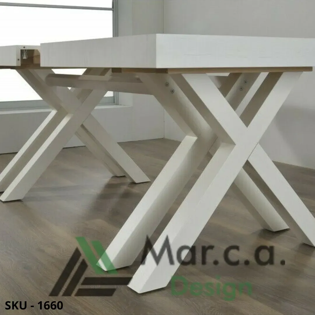 marca-design-shop-Tavolo-allungabile-bianco-consumato-gambe-legno-X-Stile-Moderno-Made-in-Italy-marca-design-sku1660
