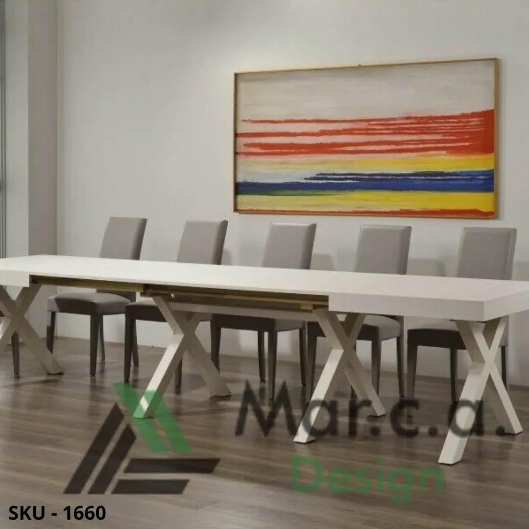 marca-design-shop-Tavolo-allungabile-bianco-consumato-gambe-legno-X-Stile-Moderno-Made-in-Italy-marca-design-sku1660