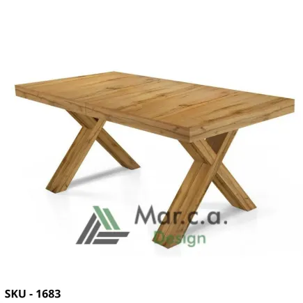 Tavolo rettangolare allungabile, finitura beton, Bianco Consumato, Rovere Nodato, gambe ad X – Stile Moderno – Made in Italy