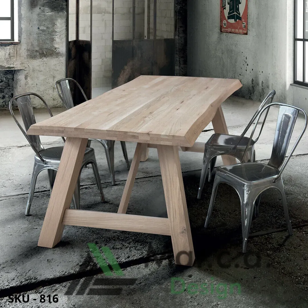 marca-design-shop-tavolo-fisso-rovere massello-nodo-aperto-Stile Moderno-Contemporaneo-Made-in-italy-sku816
