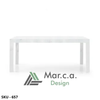 Tavolo allungabile in legno nobilitato, rovere o bianco, 2 allunghe da 50 cm - Stile Moderno - Made in Italy - 160x90 cm