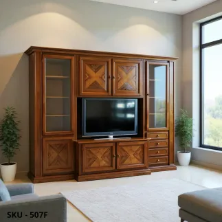 marca-design-shop-parete-attrezzata-libreria-noce-arte-povera-marcadesign-sku507F-ambientata