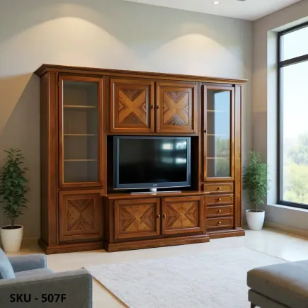 marca-design-shop-parete-attrezzata-libreria-noce-arte-povera-marcadesign-sku507F-ambientata