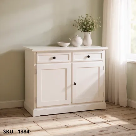 Credenza in Legno, 2 Ante e 2 Cassetti - Arte Povera - Made in Italy