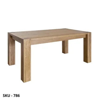 Tavolo allungabile in legno massello invecchiato, 2 allunghe interne - Stile Moderno- Contemporaneo - Made in Italy