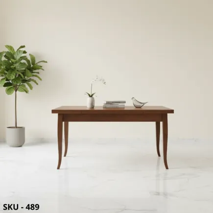 Tavolo Rettangolare allungabile in legno, Noce scuro, Finitura Bassano - Arte Povera - Made in Italy - 160/240x85x77 cm