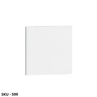 Set di 2 Ante Per Libreria personalizzabile, In Laminato Bianco, Modello A Cubo - Stile Moderno – Contemporaneo – Made in Italy