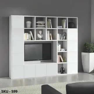 Marca-design-shop- Set di 2 Ante Per Libreria personalizzabile-Modello A Cubo - Stile Moderno – Contemporaneo – Made in Italy
