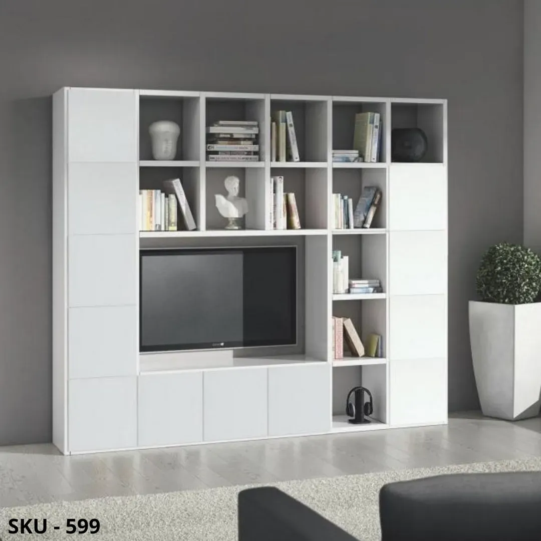 Marca-design-shop- Set di 2 Ante Per Libreria personalizzabile-Modello A Cubo - Stile Moderno – Contemporaneo – Made in Italy