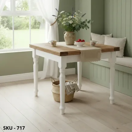 marca-design-shop-Tavolo da pranzo rettangolare-allungabile con 2 estensioni - Arte Povera - Classico - Made in Italy