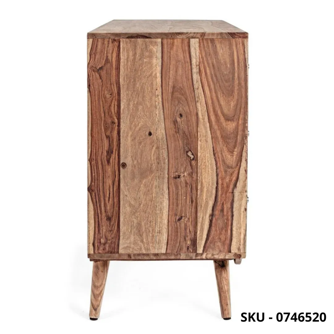 Marca-design-shop-arredamento-moderno- Cassettiera Kant  in Legno di Sheesham -  Stile Moderno – Made in Italy