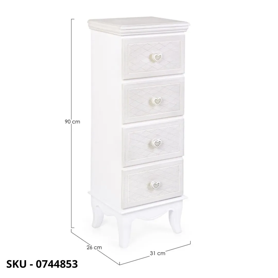 Marca-design-shop-arredamento-moderno- Cassettiera Charlene Finitura a Base d’Acqua – Made in Italy