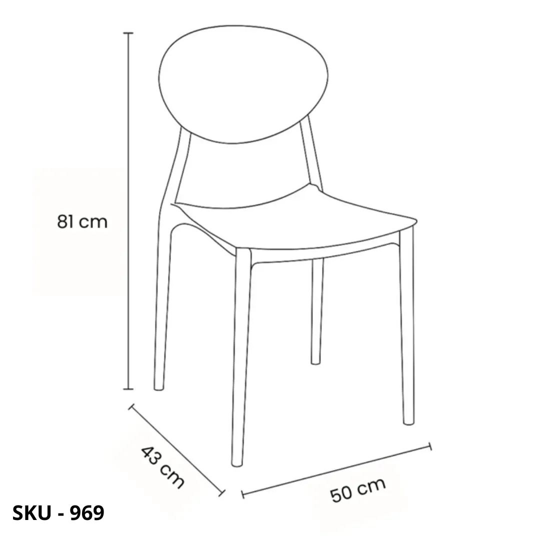 marca-design-shop-stile-moderno-stile-contemporaneo-Set 4 Sedie Impilabili in Polipropilene