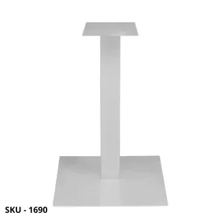 Set di 4 Basi per Tavolo Quadrate, in Metallo, Antracite, Bianco, Bronzo – Stile Moderno – Contemporaneo – Made in Italy