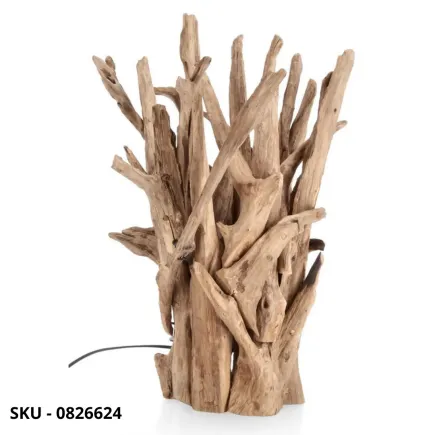 marca-design-shop-stile-moderno-stile-contemporaneo-Piantana Ace in Legno di Teak Riciclato con Paralume in Cotone