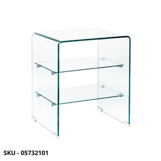 marca-design-shop-stile-moderno-stile-contemporaneo-Mobiletto Iride in Vetro con 3 Ripiani in Vetro