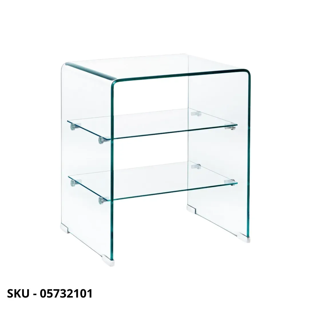 marca-design-shop-stile-moderno-stile-contemporaneo-Mobiletto Iride in Vetro con 3 Ripiani in Vetro