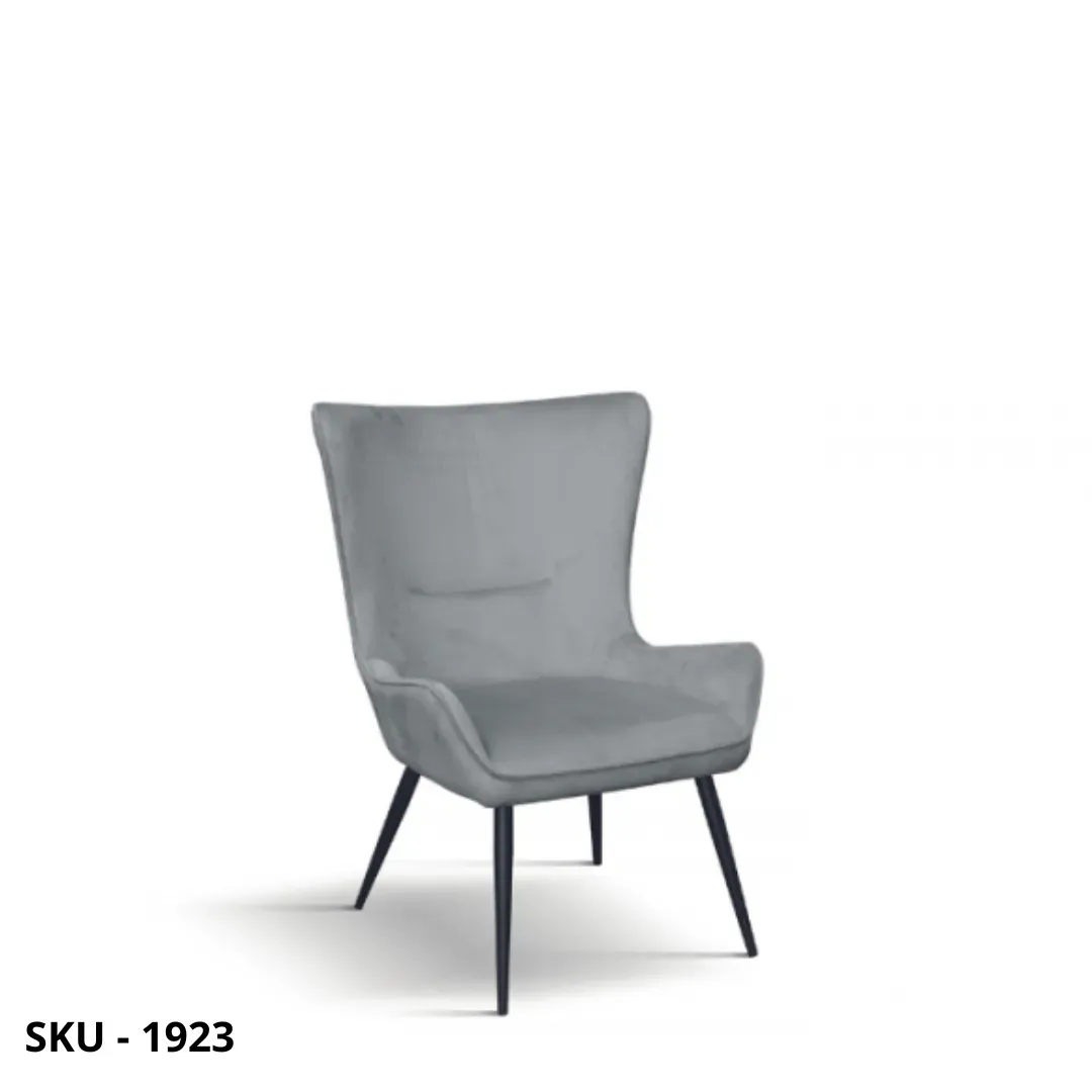 marca-design-shop-stile-moderno-stile-contemporaneo-Poltrona in Metallo con Rivestimento in Tessuto Effetto Velluto Grigio