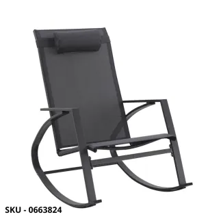 marca-design-shop-stile-moderno-stile-contemporaneo-Poltrona Demid a Dondolo per Esterno in Acciaio e Seduta in Textilene,