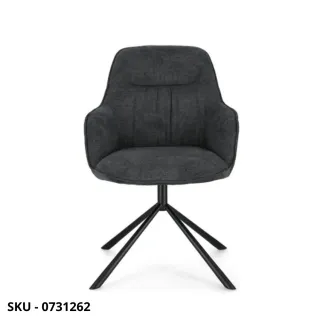 Set di 2 Poltrone Fisse Grant con Gambe in Acciaio Verniciato a Polvere, Rivestimento in Tessuto Beige o Antracite