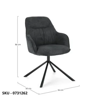 Set di 2 Poltrone Fisse Grant con Gambe in Acciaio Verniciato a Polvere, Rivestimento in Tessuto Beige o Antracite