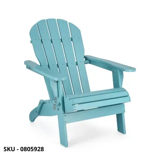 Poltrona Pieghevole Filadelfia in Legno di Acacia, Azzurro, Grigio, Verde, Naturale – Stile Moderno – Made in Italy