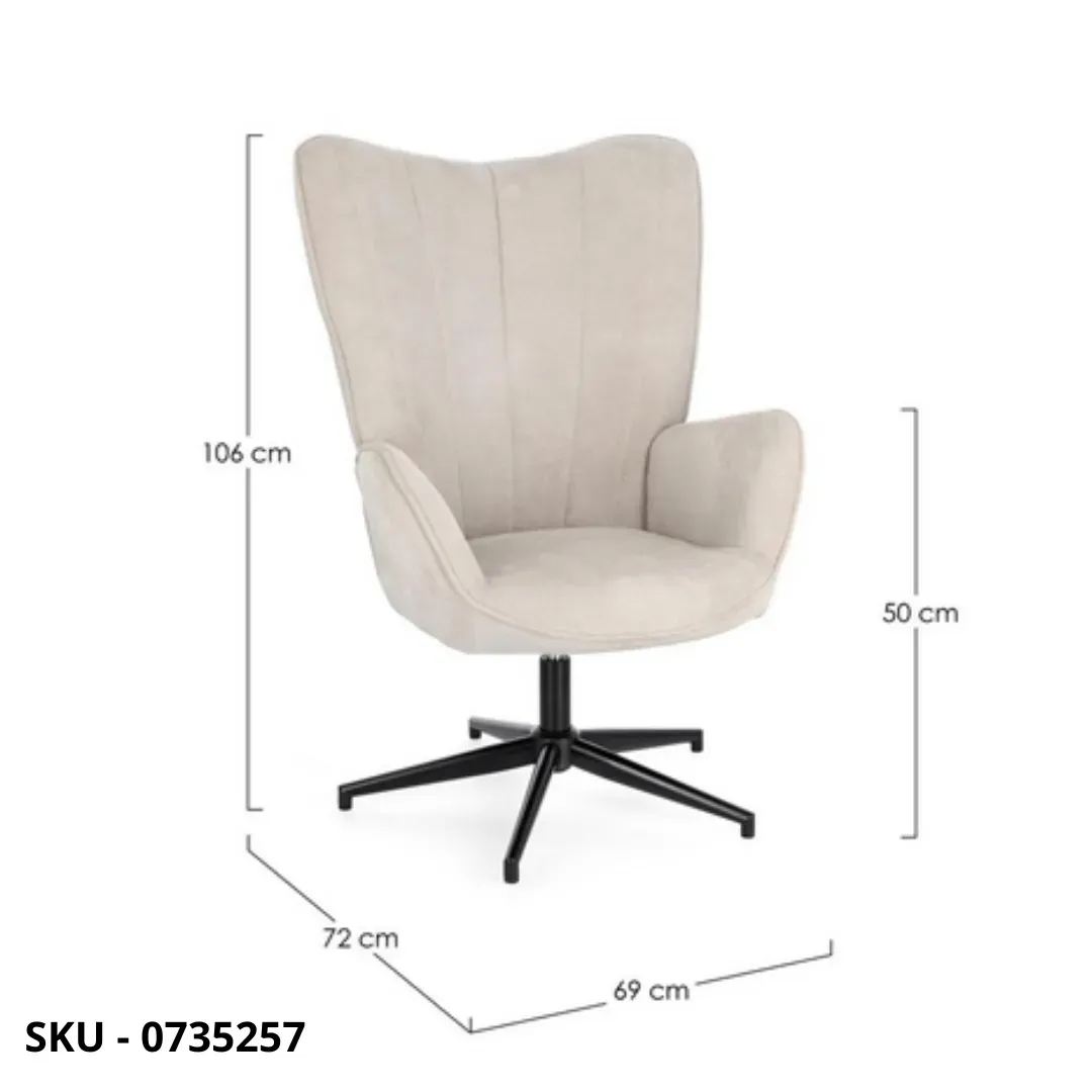 marca-design-shop-stile-moderno-stile-contemporaneo-Poltrona Girevole Inas in Tessuto