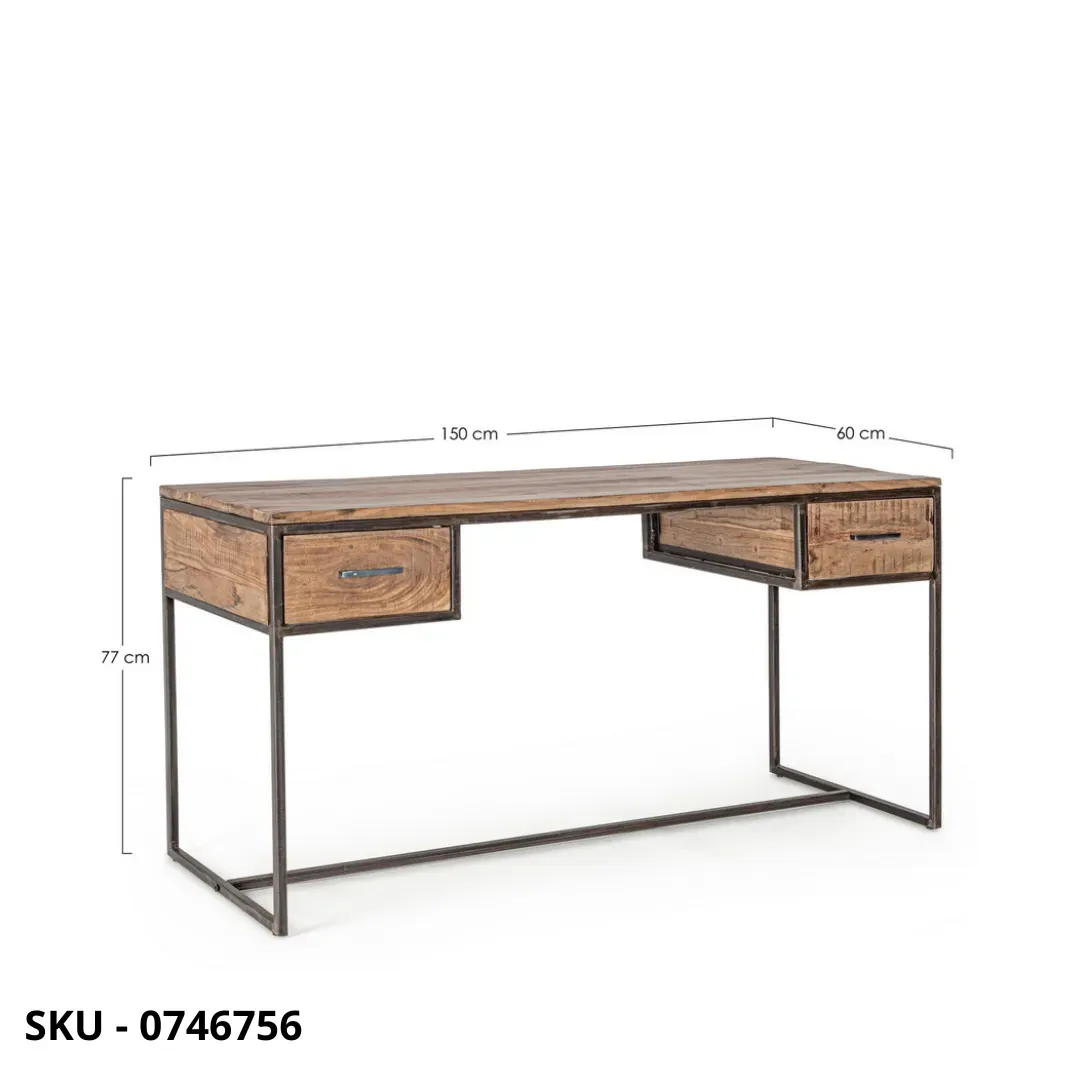 marca-design-shop-stile-moderno-stile-contemporaneo-Scrivania Elmer in Legno di Acacia Massello