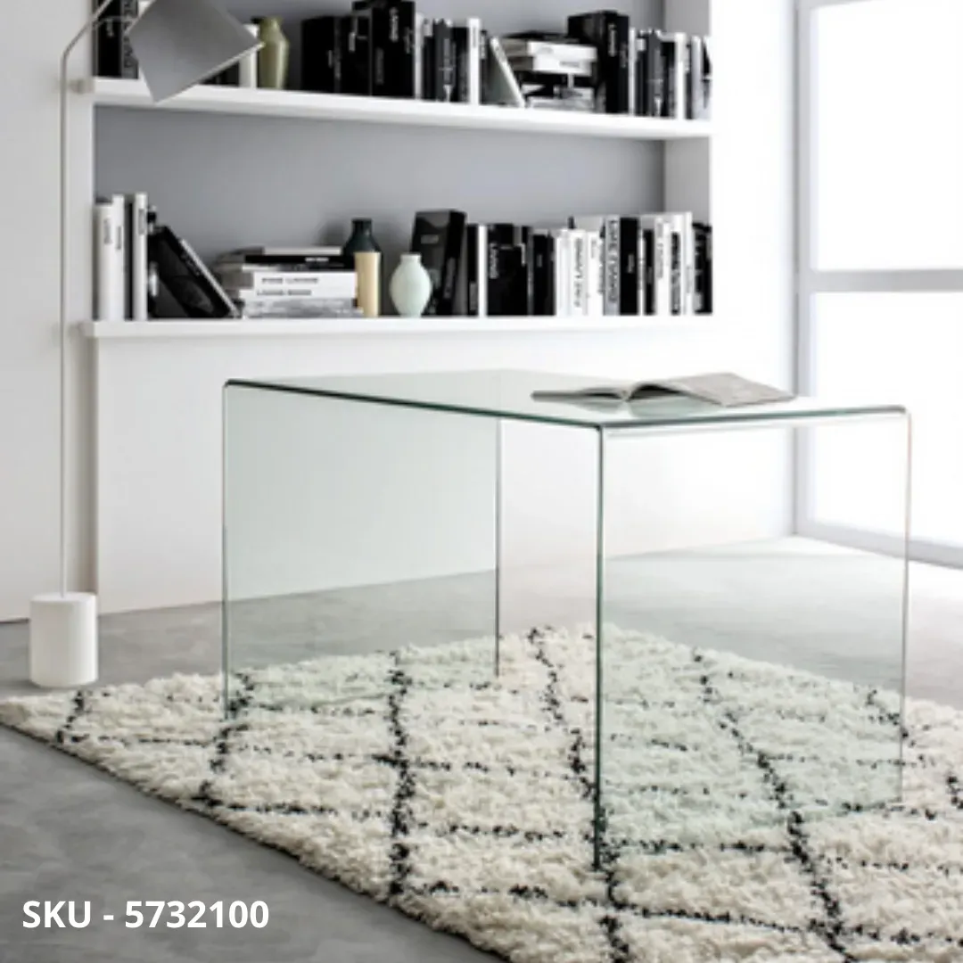 marca-design-shop-stile-moderno-stile-contemporaneo-Scrivania Rettangolare Iride in Vetro Trasparente non temperato