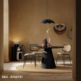 marca-design-shop-stile-moderno-stile-contemporaneo-Set di 2 Sedie Glenna in Acciaio Nero con Schienale in Fibra Sintetica