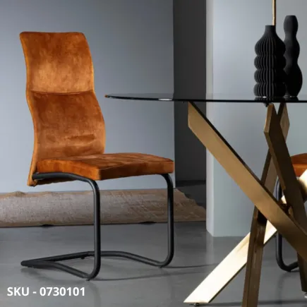 marca-design-shop-stile-moderno-stile-contemporaneo-Set di 4 Sedie Thelma a Slitta In Acciaio Verniciato Nero e cromato