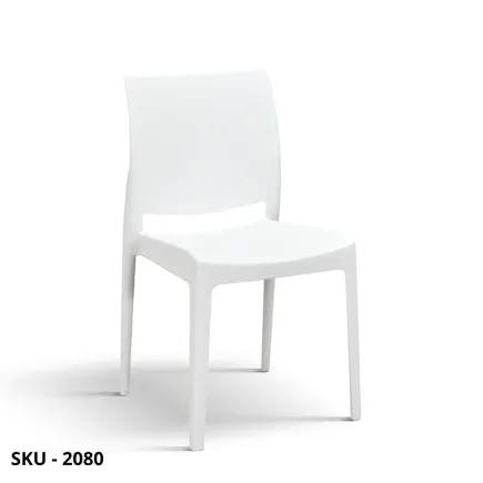 Set di 4 Sedie in Polipropilene Resistenti ai Raggi UV, Varie colorazioni