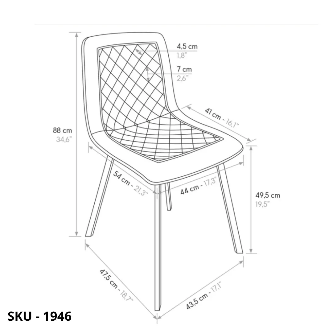 marca-design-shop-stile-moderno-stile-contemporaneo-Set di 4 Sedie in Velluto