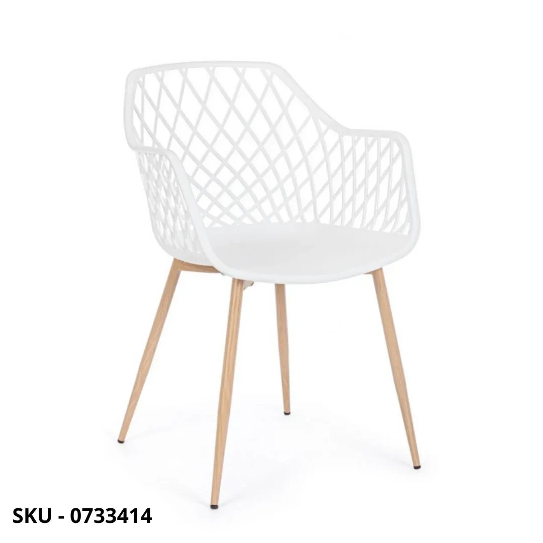 marca-design-shop-stile-moderno-stile-contemporaneo-Set di 4 Sedie Optik in Metallo Verniciato Effetto Legno