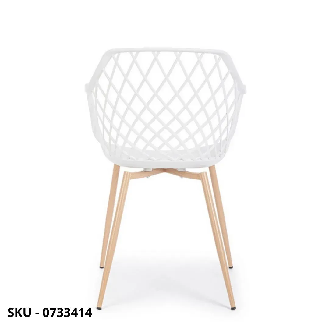 marca-design-shop-stile-moderno-stile-contemporaneo-Set di 4 Sedie Optik in Metallo Verniciato Effetto Legno