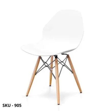 marca-design-shop-stile-moderno-stile-contemporaneo-Set 6 Sedie Scandinave in Legno e schienale in Polipropilene