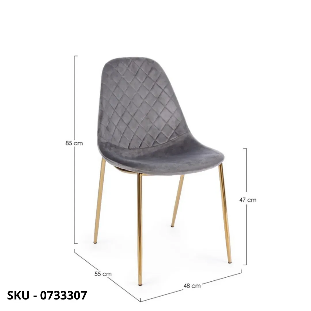 marca-design-shop-stile-moderno-stile-contemporaneo-Set di 4 Sedie Terry in Velluto