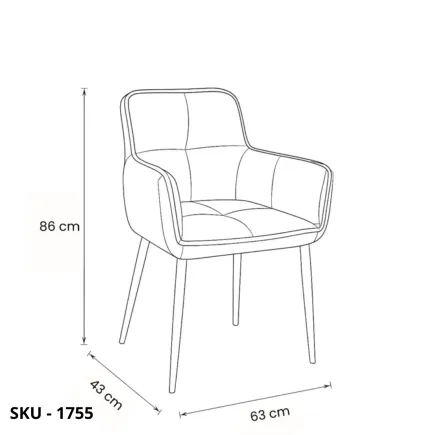 Set di 2 Sedie Imbottite in Ecopelle, Beige e Grigio e struttura in Metallo – Stile Moderno - Contemporaneo