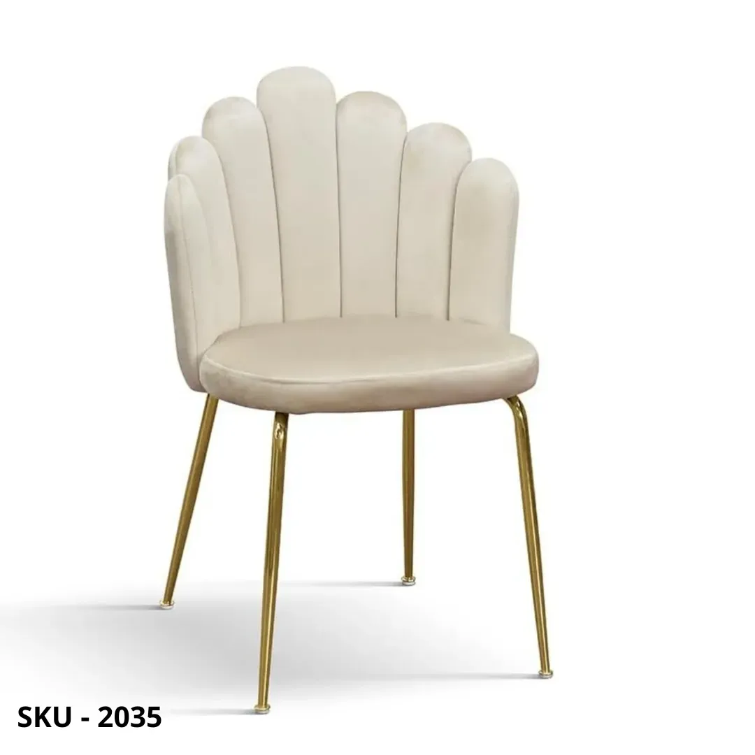 marca-design-shop-stile-moderno-stile-contemporaneo-Set di 4 Sedie Da Pranzo In Velluto Con Gambe In Acciaio Dorato