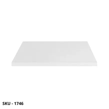 Set di 2 piani tavolo quadrato, bianco, rovere e cemento - Stile Moderno - Made in Italy